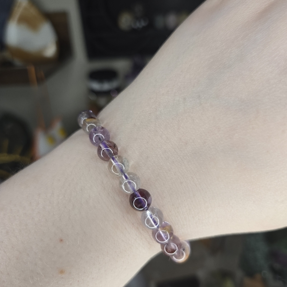 Super 5 Crystal Beaded Bracelet